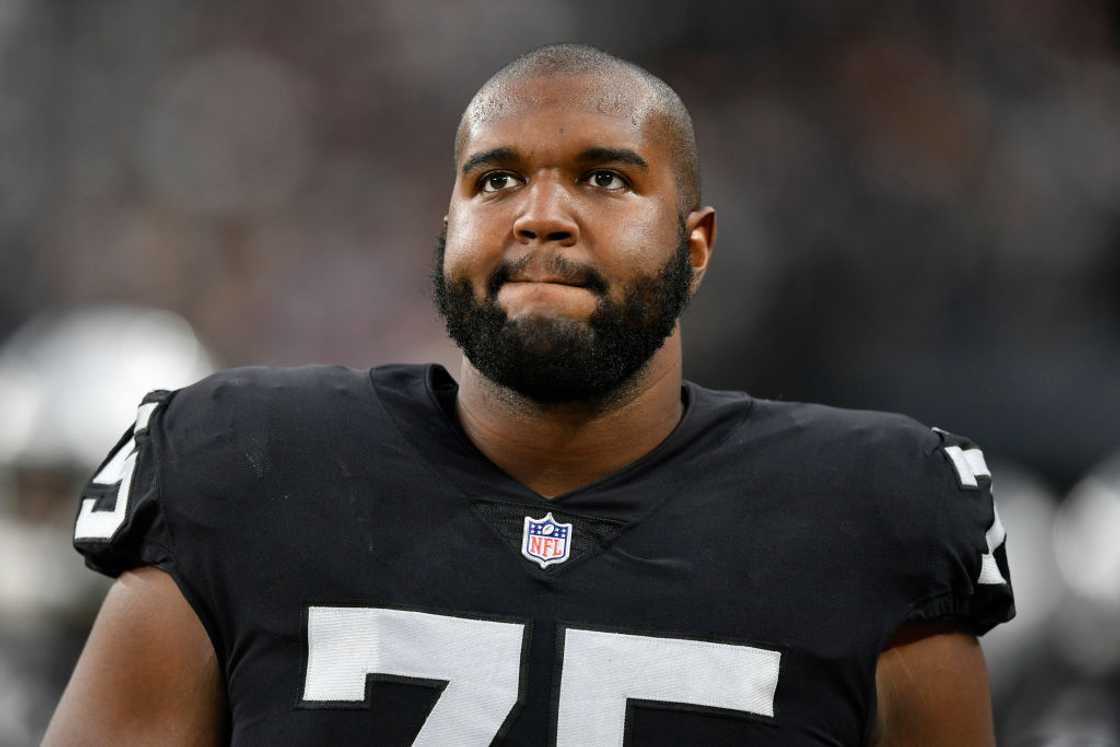 Brandon Parker looks on during a game against the Baltimore Ravens Brandon Parker looks on during a game against the Baltimore Ravens