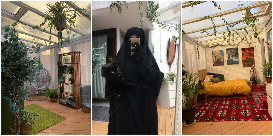 Photos, Video as Lady Showcases Her 'Space' in Family House with a Transparent Glass Roof, Stuns Many