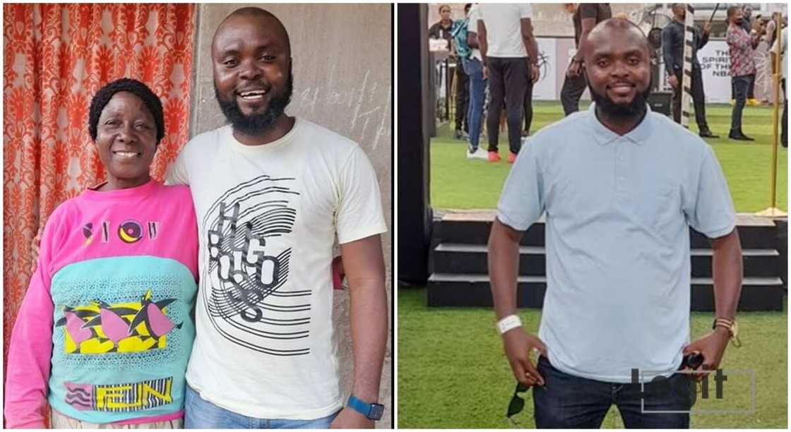 Photos of Abdullahi Mohammed Moshood and his primary six teacher, Mrs Emily Olowookere. Photos of Abdullahi Mohammed Moshood and his primary six teacher, Mrs Emily Olowookere.