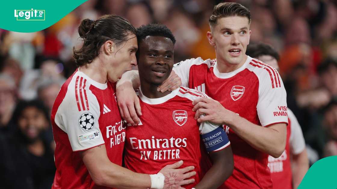 Bukayo Saka, UEFA, Champions League, Arsenal, Atletico Madrid, London, England.