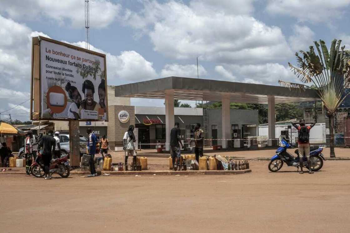 Deliveries have dried up for the majority of petrol stations in the capital of the Central African Republic Deliveries have dried up for the majority of petrol stations in the capital of the Central African Republic