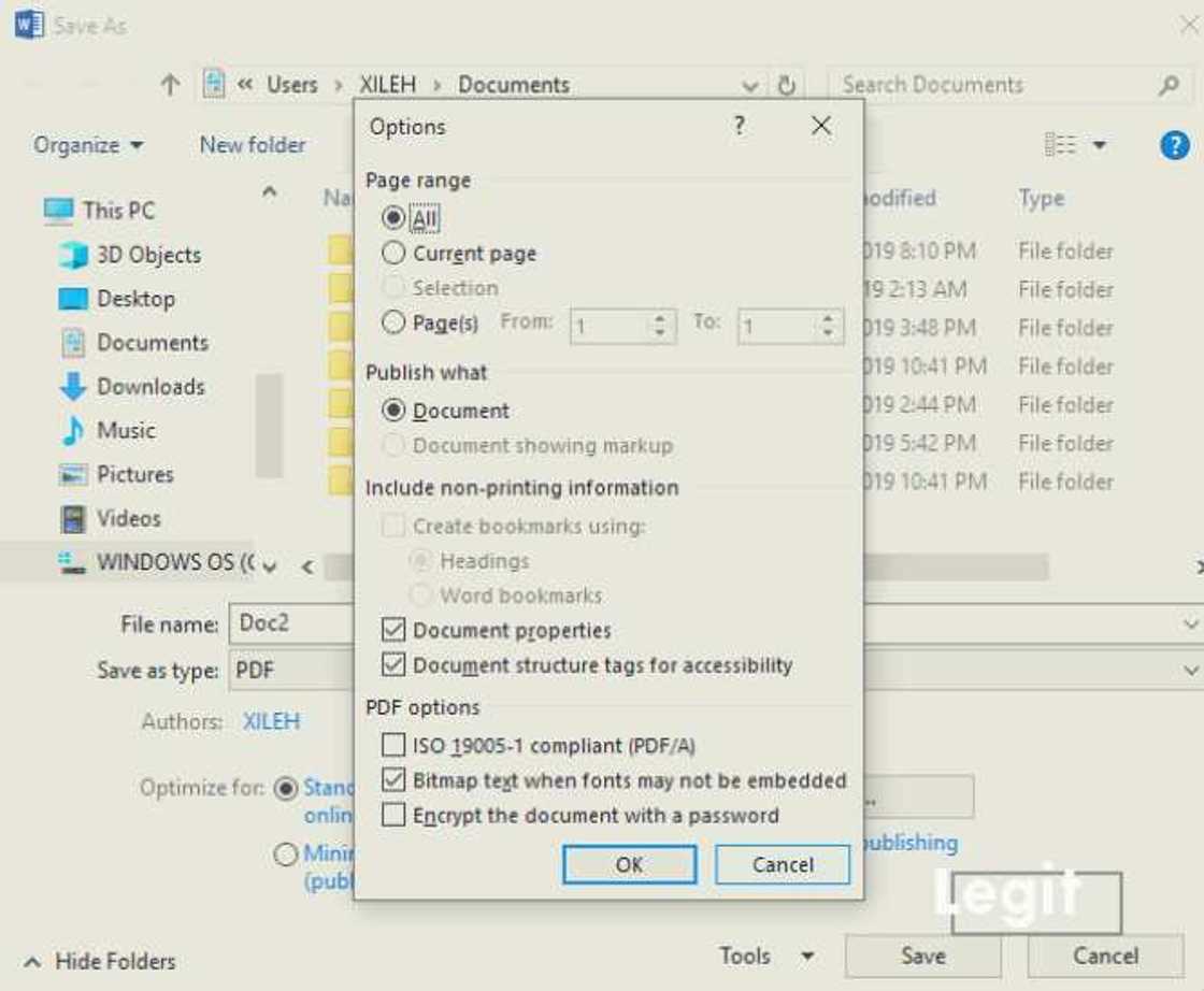 How to create a PDF document