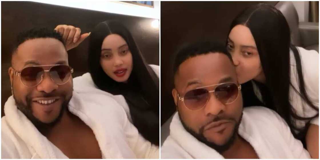 Actor Bolanle Ninalowo and wife hold social media to ransom with sweet video from their hotel room Actor Bolanle Ninalowo and wife hold social media to ransom with sweet video from their hotel room