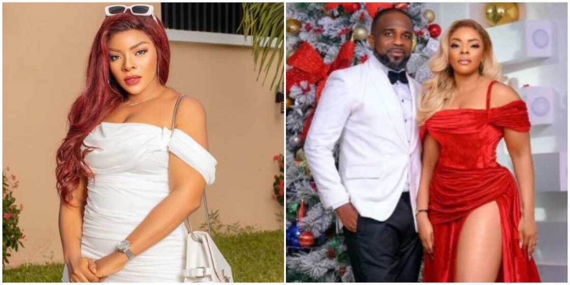 Photos of Laura Ikeji and her husband. Photos of Laura Ikeji and her husband.