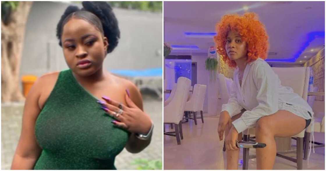 BBNaija housemates Amaka and Phyna BBNaija housemates Amaka and Phyna