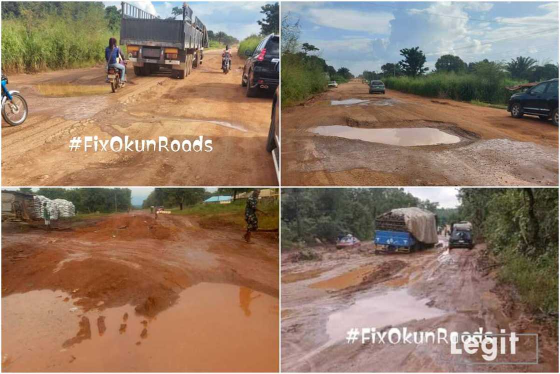 FG urged to fix major roads in Okun land. FG urged to fix major roads in Okun land.