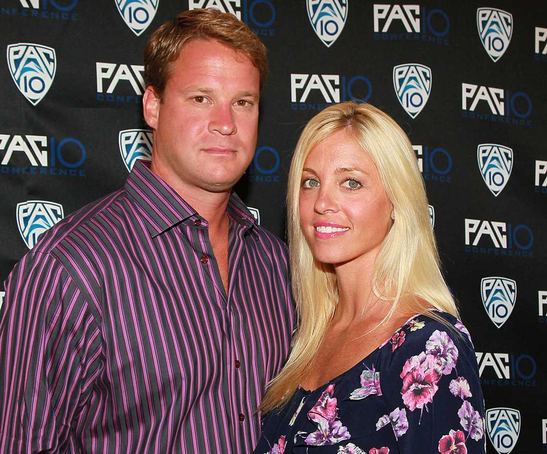Lane Kiffin and Layla Kiffin attend FOX Sports/PAC-10 Conference Lane Kiffin and Layla Kiffin attend FOX Sports/PAC-10 Conference