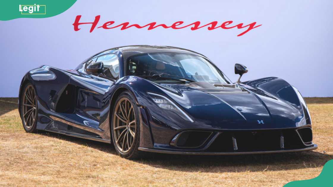 The Hennessey Venom F5 seen at Salon Prive held at Blenheim Palace