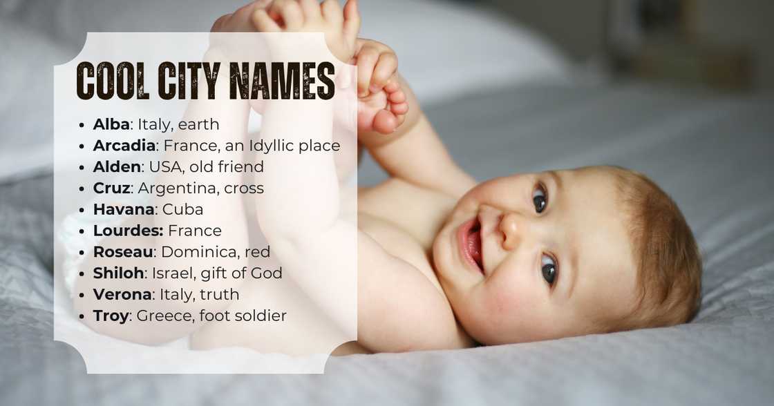 Cool city names for babies Cool city names for babies