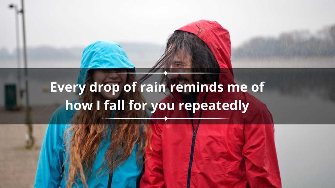 Rainy day love quotes