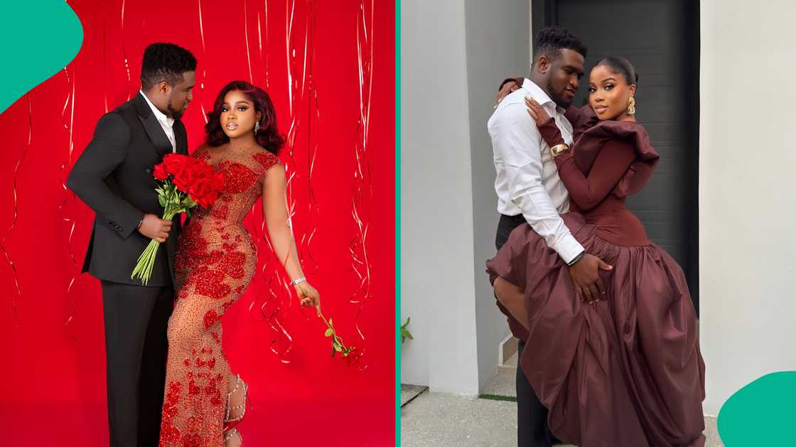 Veekee James and her husband slay in their Valentine's Day outfits