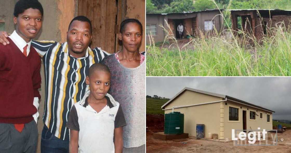 Young man goes from mud hut to brand new home worth R400 000