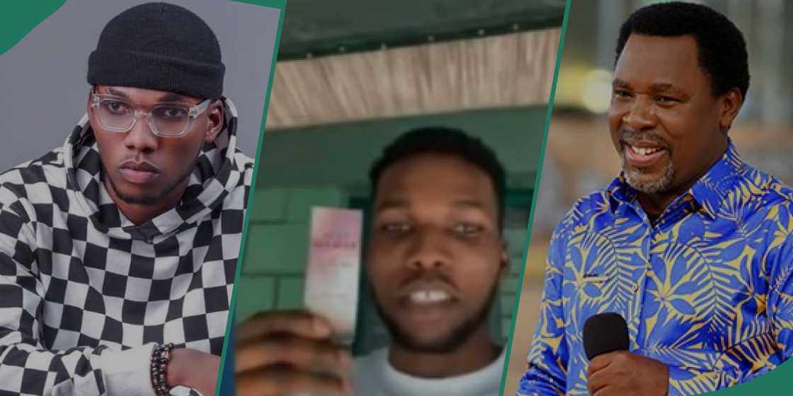 Victor AD prays for his mum in video. Victor AD prays for his mum in video.