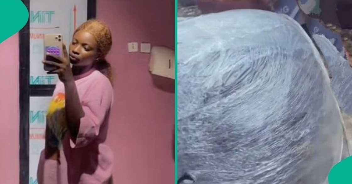 Lady gets bad quality goods after paying $3000 to friend in US for thrift goods. Lady gets bad quality goods after paying $3000 to friend in US for thrift goods.