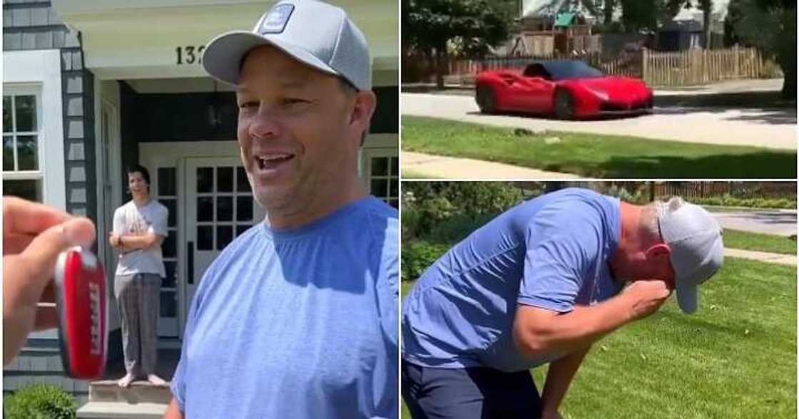Son gifts father car, dream car, birthday Son gifts father car, dream car, birthday