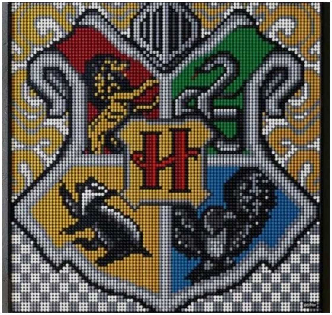 LEGO Art Harry Potter Hogwarts Crests LEGO Art Harry Potter Hogwarts Crests