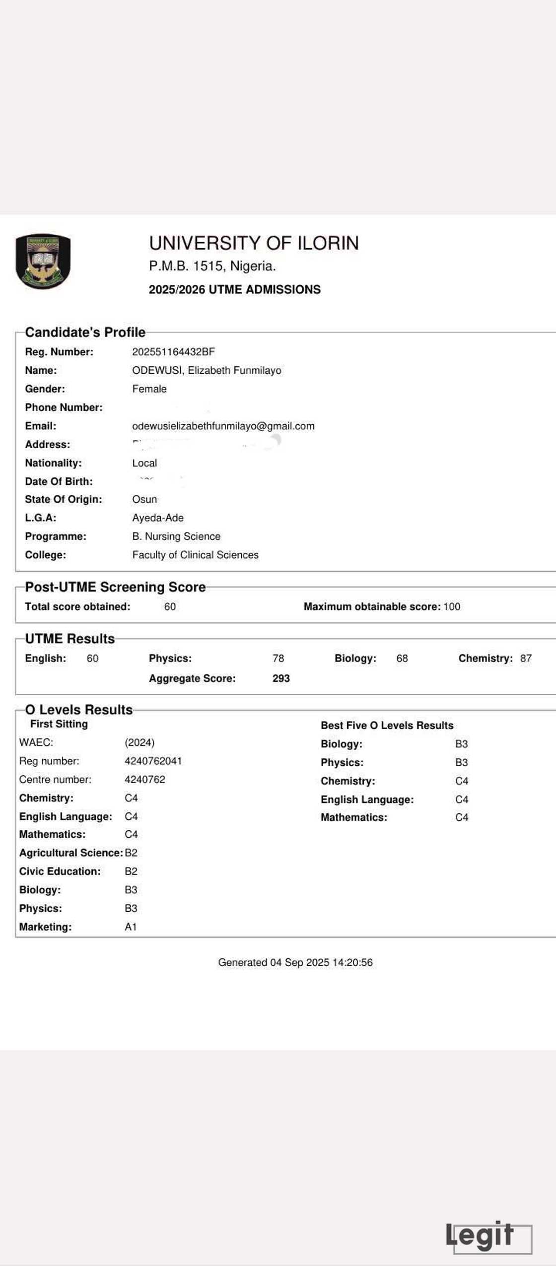 Court worker laments as UNILORIN rejects brilliant nursing aspirant twice despite high marks. Court worker laments as UNILORIN rejects brilliant nursing aspirant twice despite high marks.