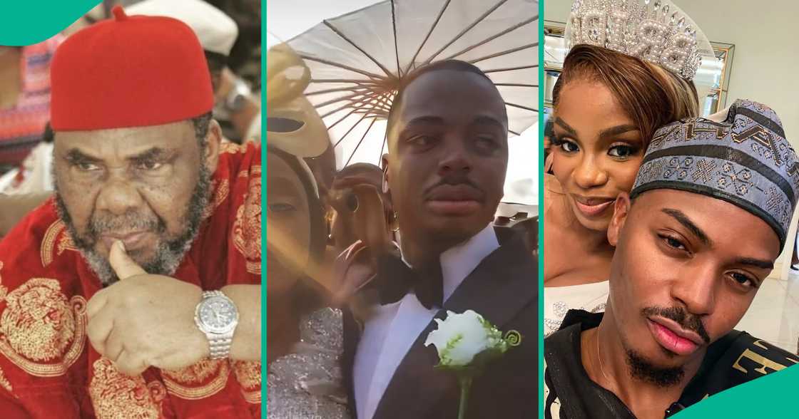 Pete Edochie laughs as old quote resurfaces following video of Enioluwa crying at Priscilla Ojo's wedding. Pete Edochie laughs as old quote resurfaces following video of Enioluwa crying at Priscilla Ojo's wedding.