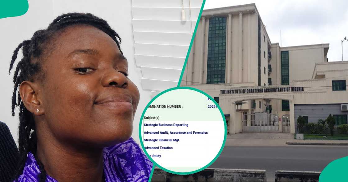 Nigerian lady proudly displays her ICAN result. Nigerian lady proudly displays her ICAN result.