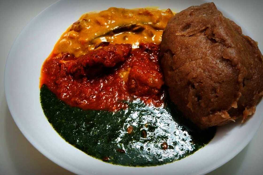 Amala and Ewedu soup Amala and Ewedu soup