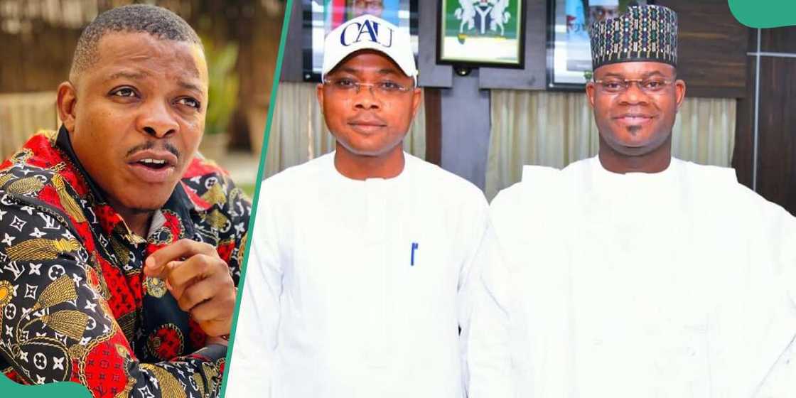 Kogi Governor Usman Ododo and ex-Kogi Governor Yahaya Bello dressed in white Kogi Governor Usman Ododo and ex-Kogi Governor Yahaya Bello dressed in white