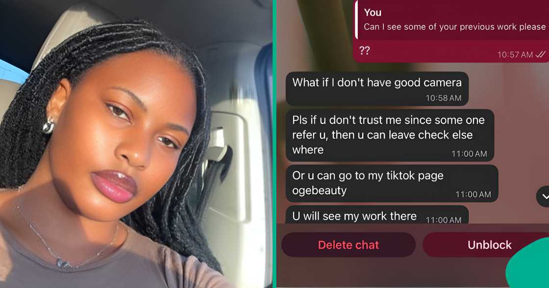 Lady's WhatsApp chat goes viral. Lady's WhatsApp chat goes viral.
