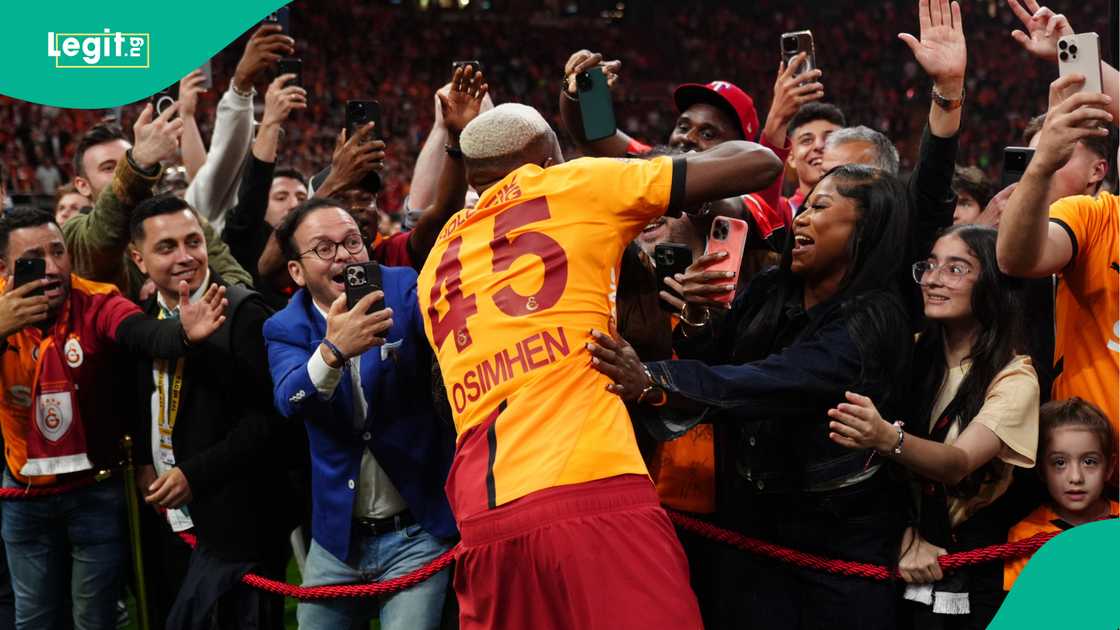 Victor Osimhen, Galatasaray, Istanbul Basaksehir, Rams Park, Istanbul, Turkiye, Super Lig. Victor Osimhen, Galatasaray, Istanbul Basaksehir, Rams Park, Istanbul, Turkiye, Super Lig.