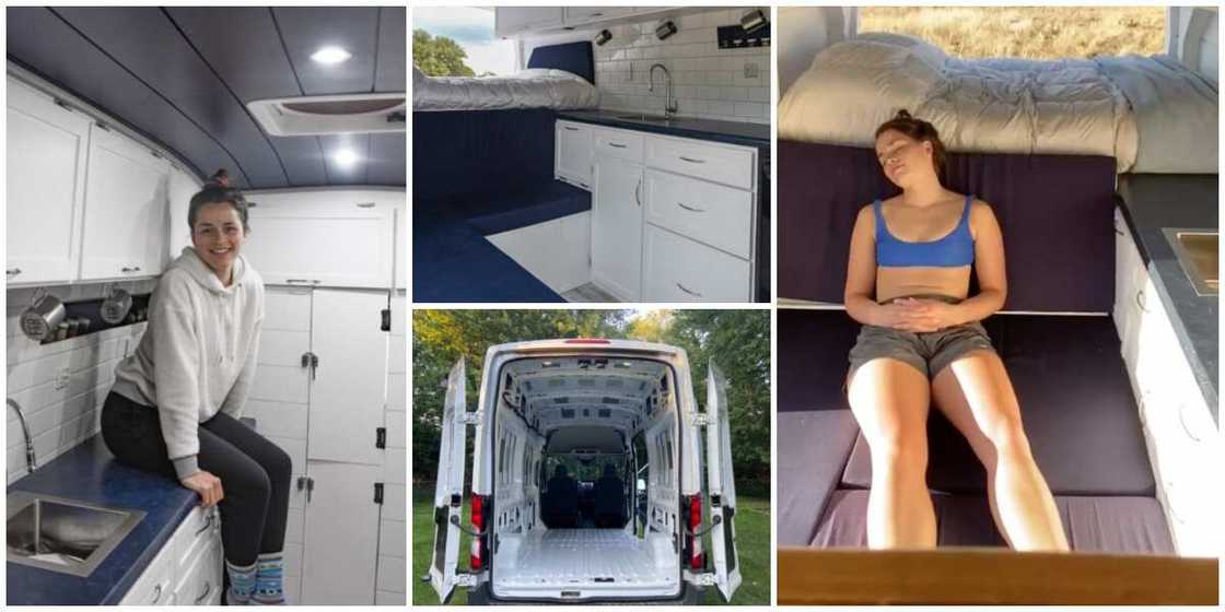 Young lady builds for herself fine house that moves on wheels after she got sick of staying with her family Young lady builds for herself fine house that moves on wheels after she got sick of staying with her family