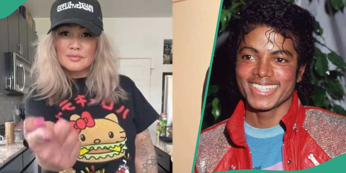 Woman dances like Michael Jackson Woman dances like Michael Jackson