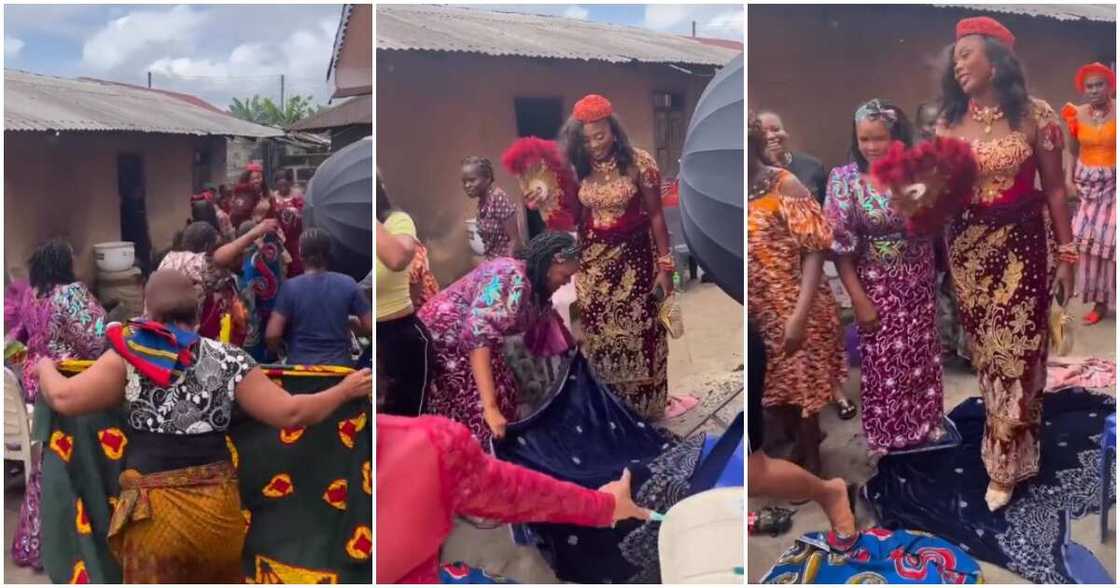 Villagers, bride, wedding, wrappers Villagers, bride, wedding, wrappers