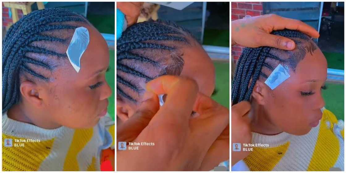 Baby hair, baby hair tattoo