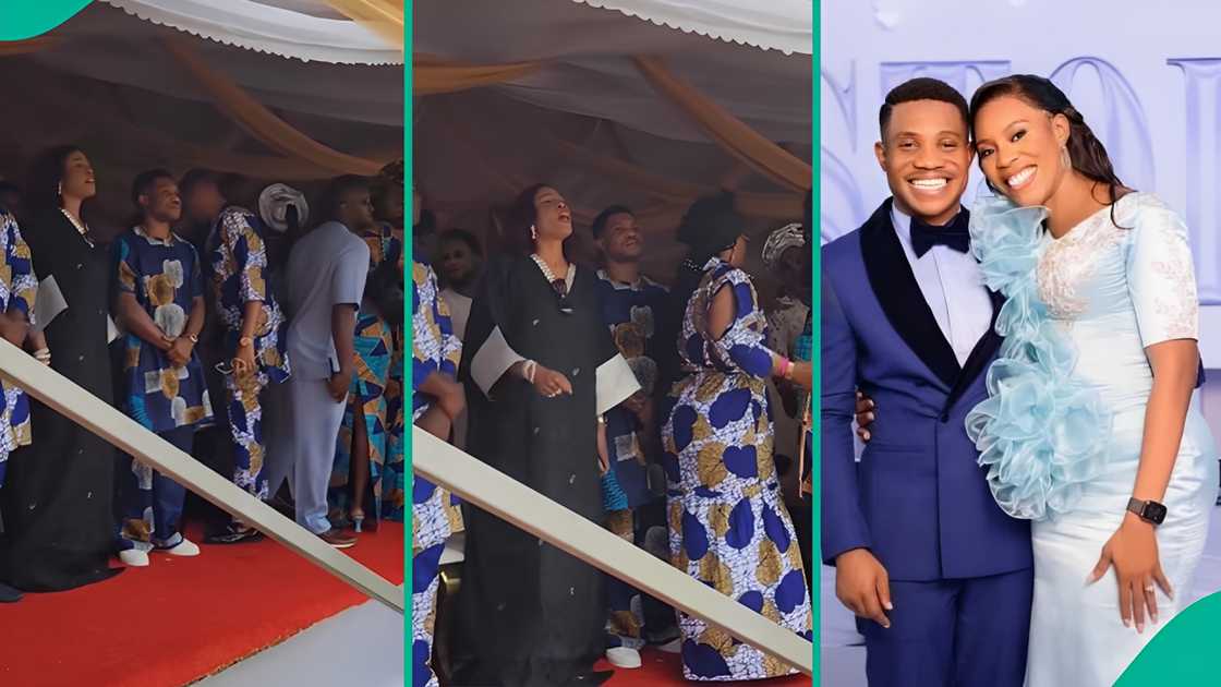 Pastor Jerry Eze and his wife trend after she reacted when a woman stood before her husband.