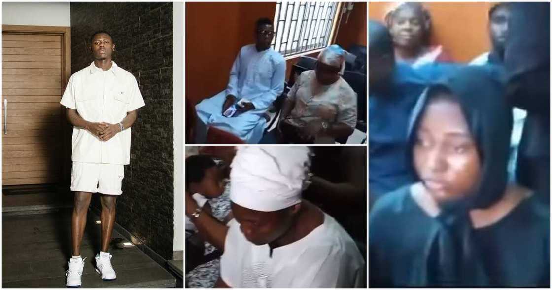 Clips of Mohbad's family members in court trends Clips of Mohbad's family members in court trends