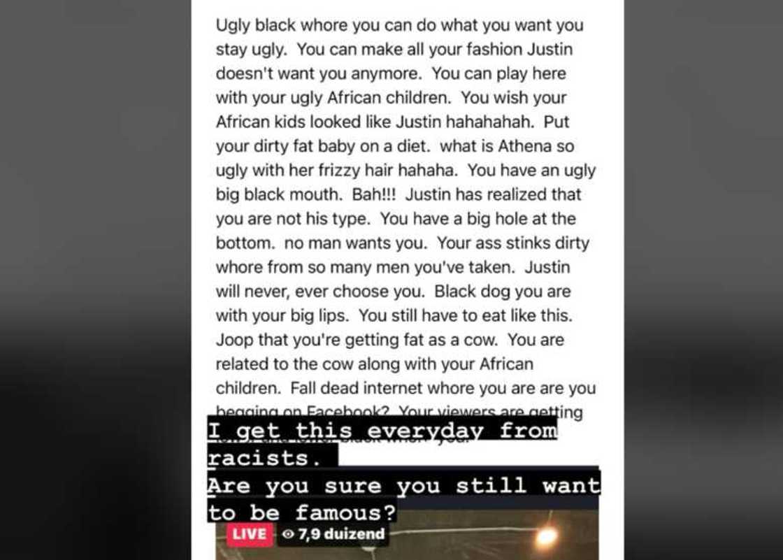 Korra Obidi and racist troll Korra Obidi and racist troll