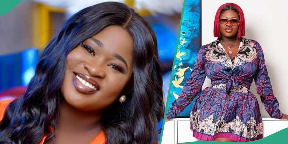 Sista Afia flaunts underwear at party.