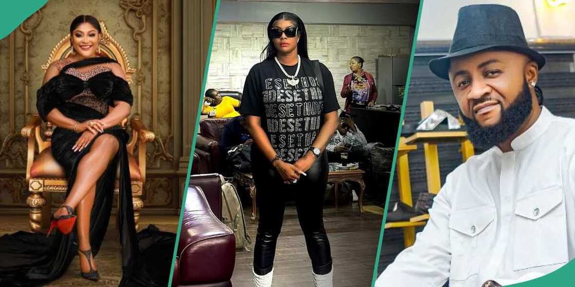 Photos of Uche Elendu, Angela Okorie and Benedict Johnson Photos of Uche Elendu, Angela Okorie and Benedict Johnson