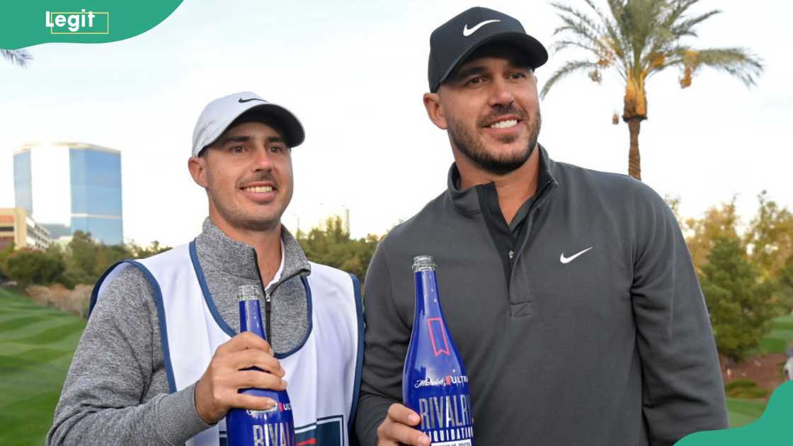 Brooks Koepka and his brother, Chase Koepka, at Wynn Golf Course