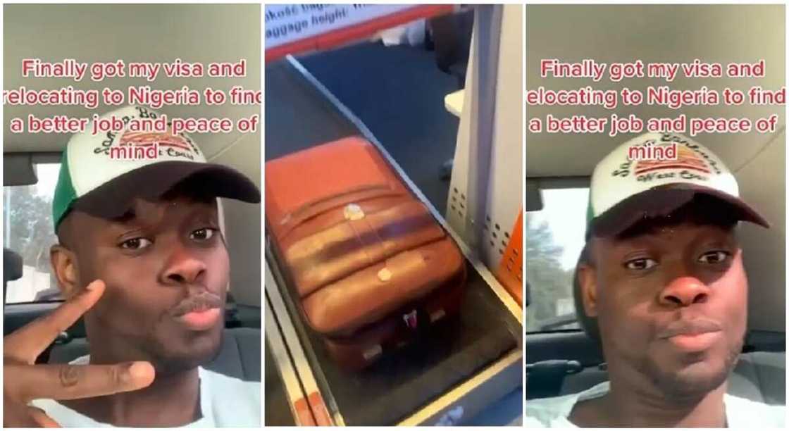 Photos of a Cameroonian man who is relocating to Nigeria. Photos of a Cameroonian man who is relocating to Nigeria.