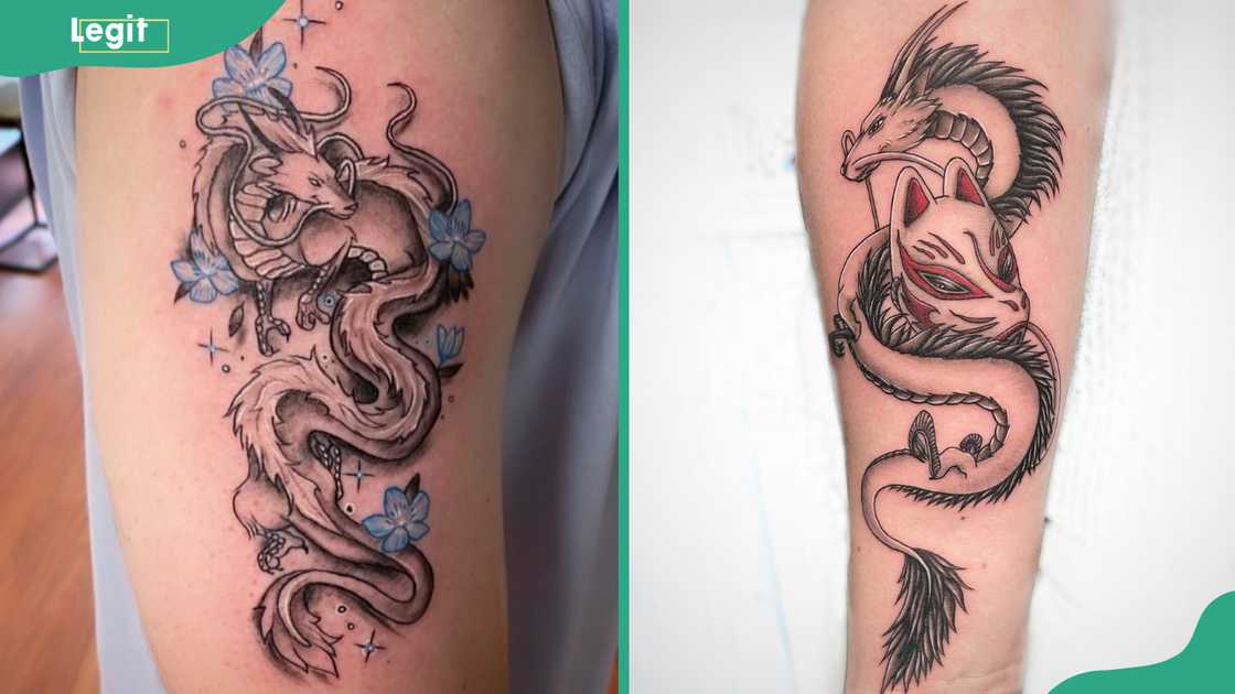 Haku tattoo from Spirited Away