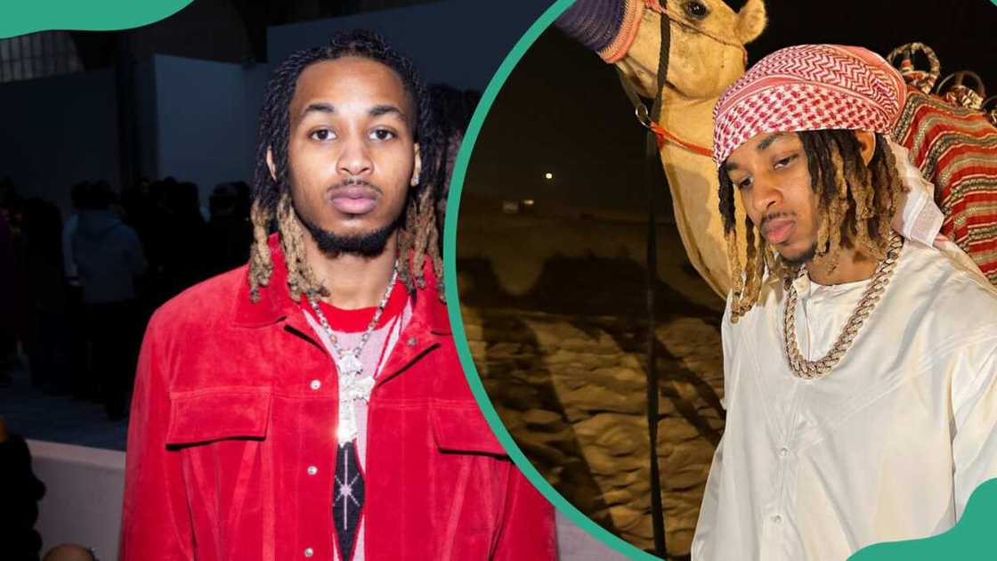DDG at the Paris Fashion Week (L) and at Dubai, United Arab Emirates (R) DDG at the Paris Fashion Week (L) and at Dubai, United Arab Emirates (R)