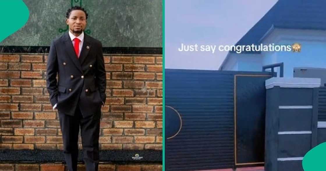 Man finishes building his bungalow, shows it off on TikTok. Man finishes building his bungalow, shows it off on TikTok.