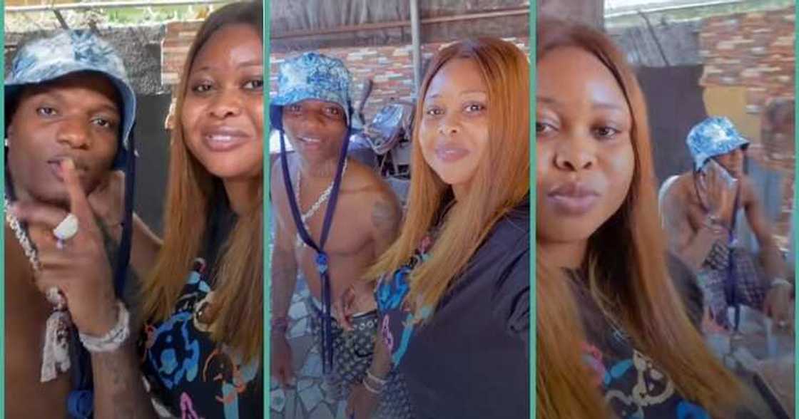 Pretty lady shares video as she links up with Wizkid in Surulere Pretty lady shares video as she links up with Wizkid in Surulere