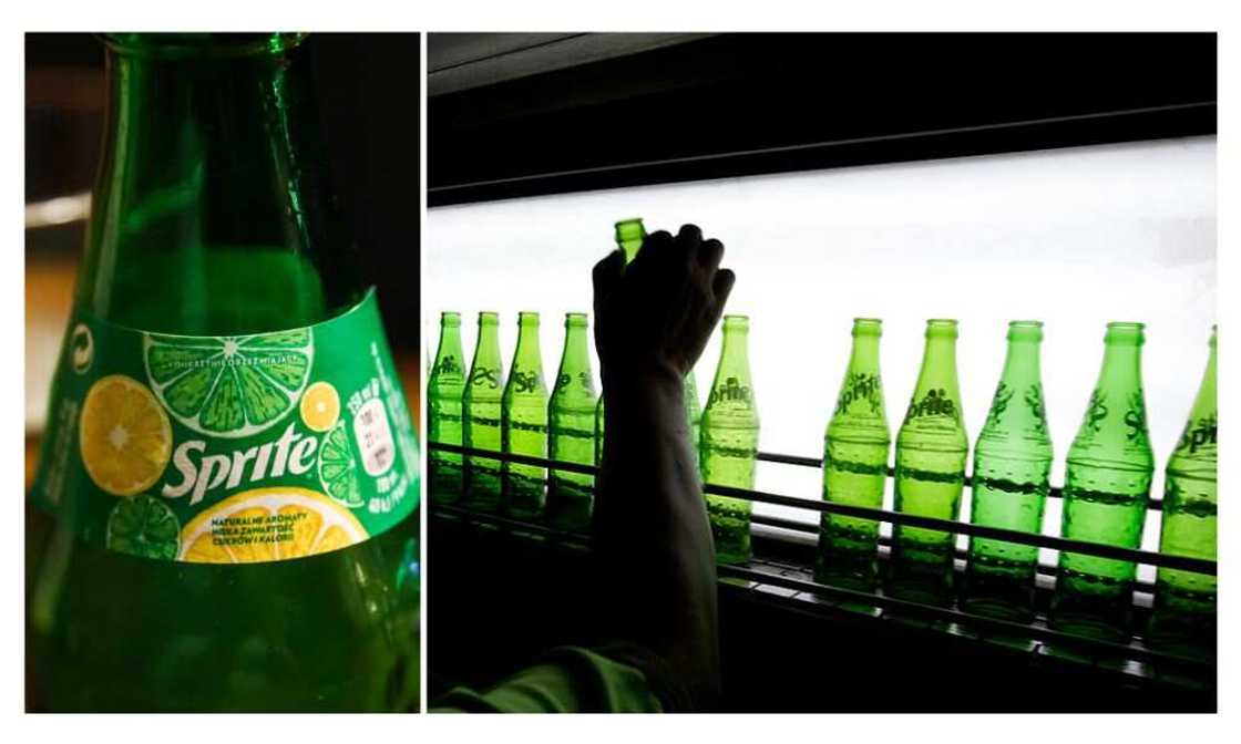 Contaminated Sprite, Glass Bottle Contaminated Sprite, Glass Bottle
