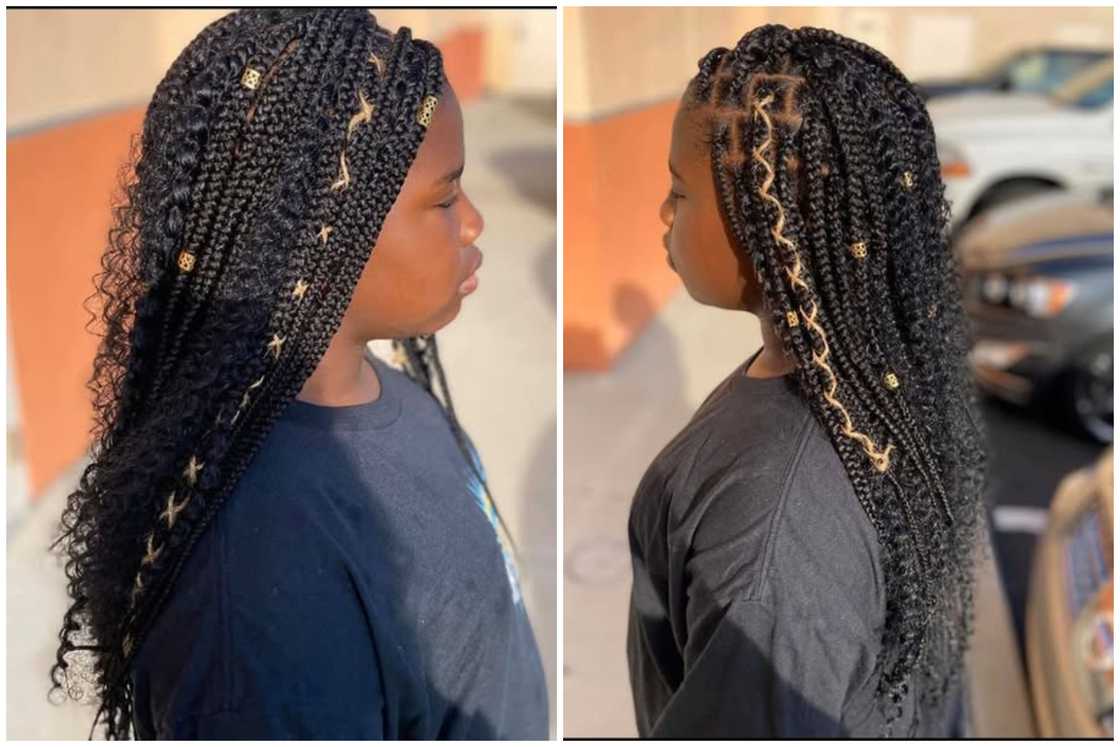 Boho braids with accessories Boho braids with accessories