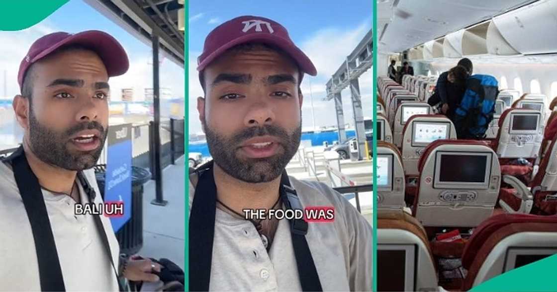 Man who flew for 30 hours with airline says their food was good. Man who flew for 30 hours with airline says their food was good.