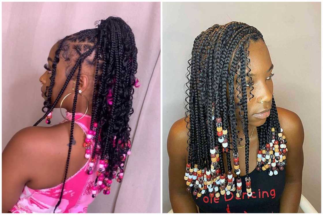 Boho braids with beads Boho braids with beads