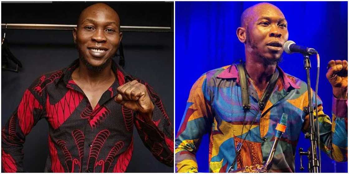 Seun Kuti, Seun Kuti performing on stage Seun Kuti, Seun Kuti performing on stage