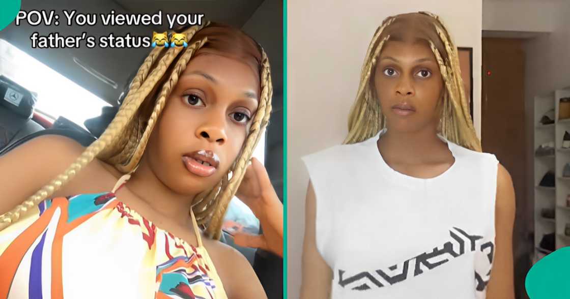 Lady shares her father's WhatsApp status, sparks reactions Lady shares her father's WhatsApp status, sparks reactions