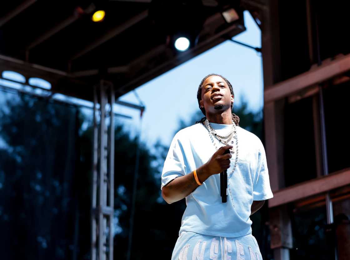OMB Peezy performs onstage at EBONY HBCU Yard Fest OMB Peezy performs onstage at EBONY HBCU Yard Fest