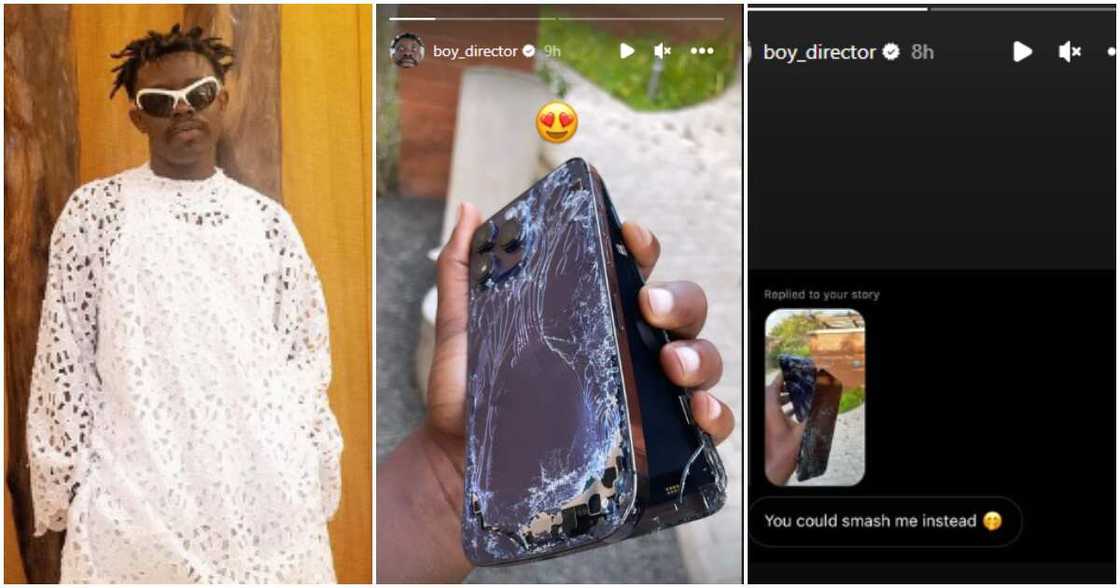 TG Omori smashes his expensive iPhone, fan advises him. TG Omori smashes his expensive iPhone, fan advises him.